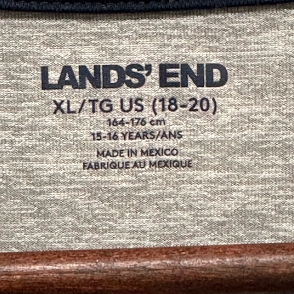 Lands' End Boys Short Sleeve Active Gym T-Shirt - Size: XL/TG US (18-20) - Picture 3 of 10